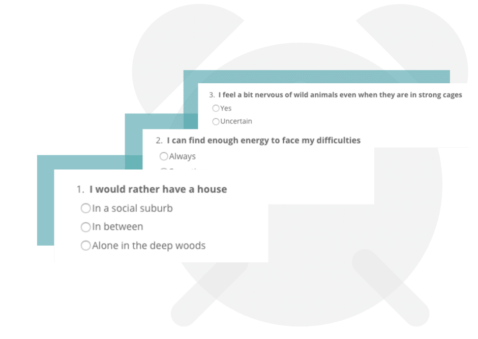 personality test timer